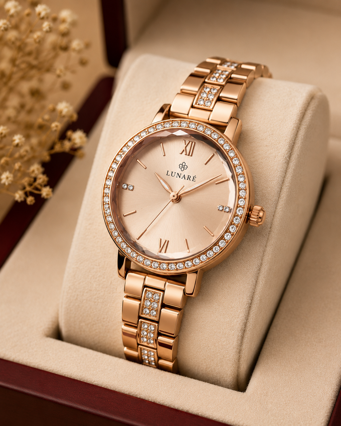 Rosé Lumière Crystal Watch